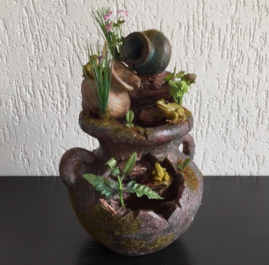 Zimmerbrunnen, Gartenbrunnen,Bonsai Brunnen Mit Pumpe 17x21x30cm, Nr.:335E