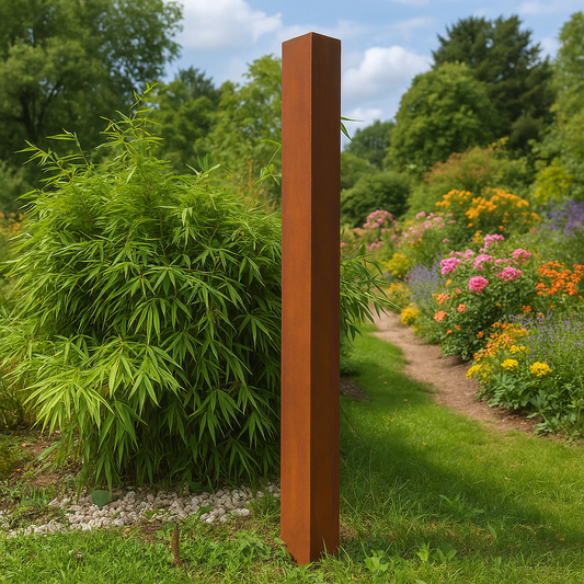 Edelrost Gartenstecker GartenStatuen aus Metall