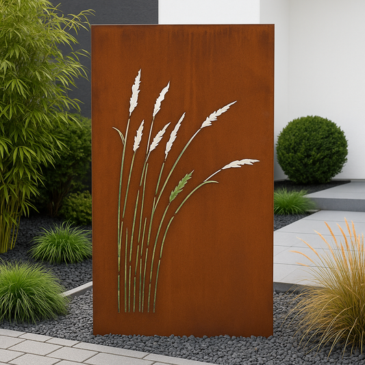 Sichtschutzwand Schilfrohr