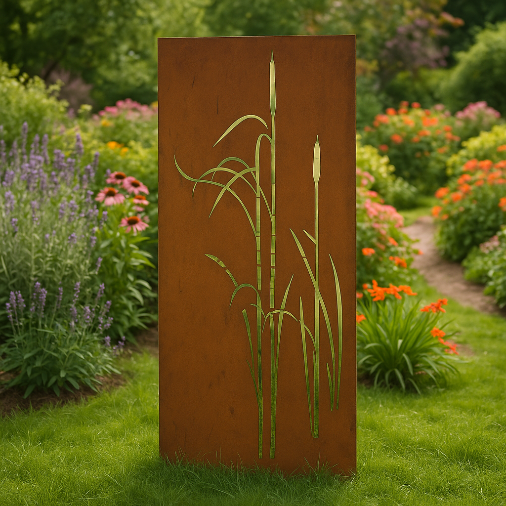 Corten Stahl SichtschutzWand ,Höhe 180cm, Länge 75cm ,031477-6C 20kg