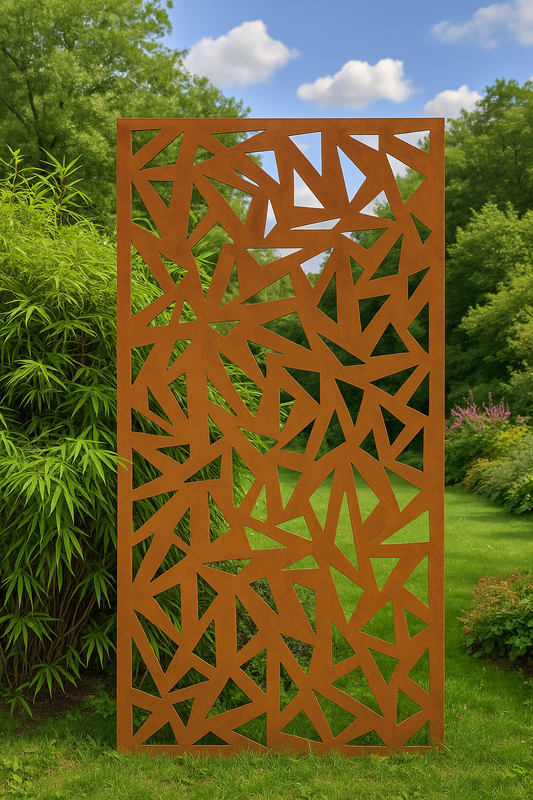 Edelrost Garten Sichtschutz aus Metall 1mm