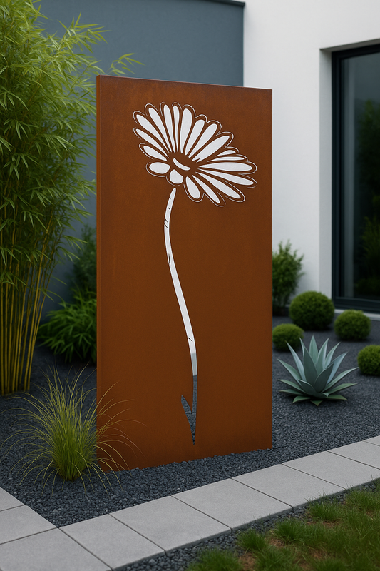 Sichtschutzwand Kamille Blume 031505