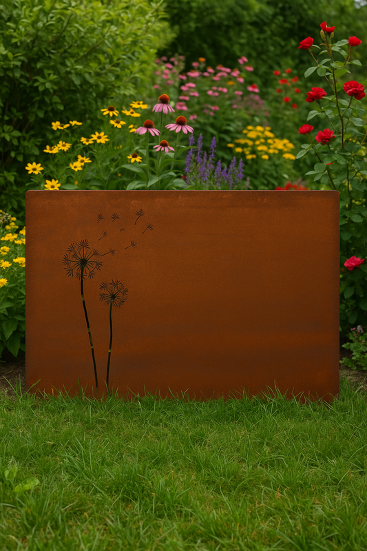 Edelrost Garten Sichtschutz aus Metall