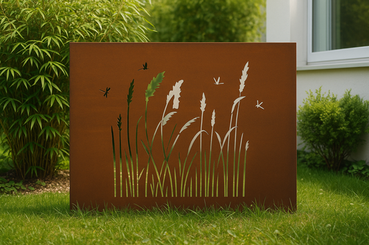 Edelrost SichtschutzWand  ‘’Libelle‘’