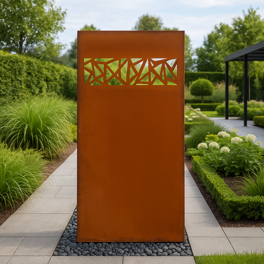 Edelrost Garten Sichtschutz ‘’Fenster ''aus Metall 1mm 032243