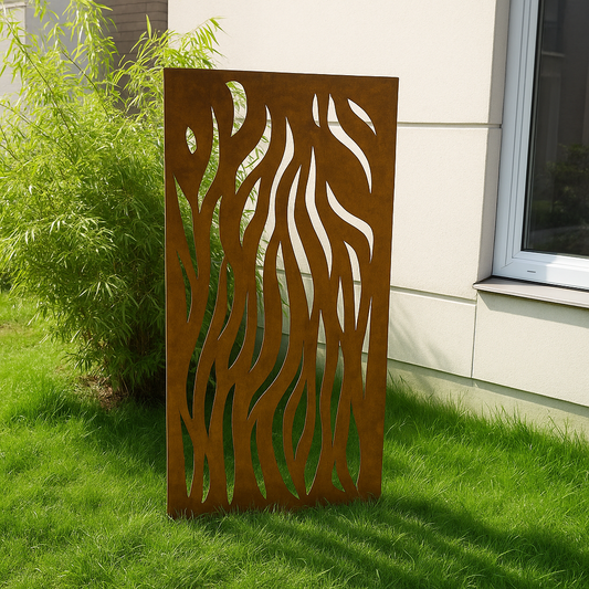 Edelrost Sichtschutzwand