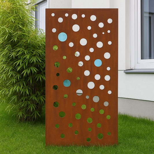 Edelrost Garten Sichtschutz aus Metall