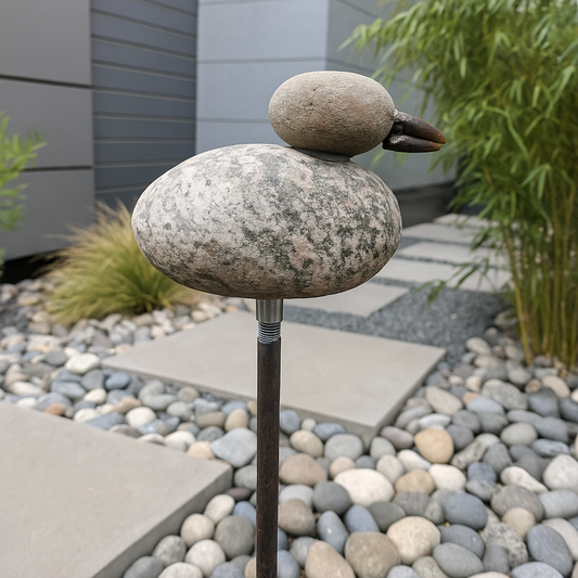 Gartenstecker aus Naturstein , Höhe 120cm, 029415