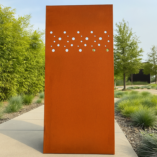 Edelrost Garten Sichtschutz ，032244