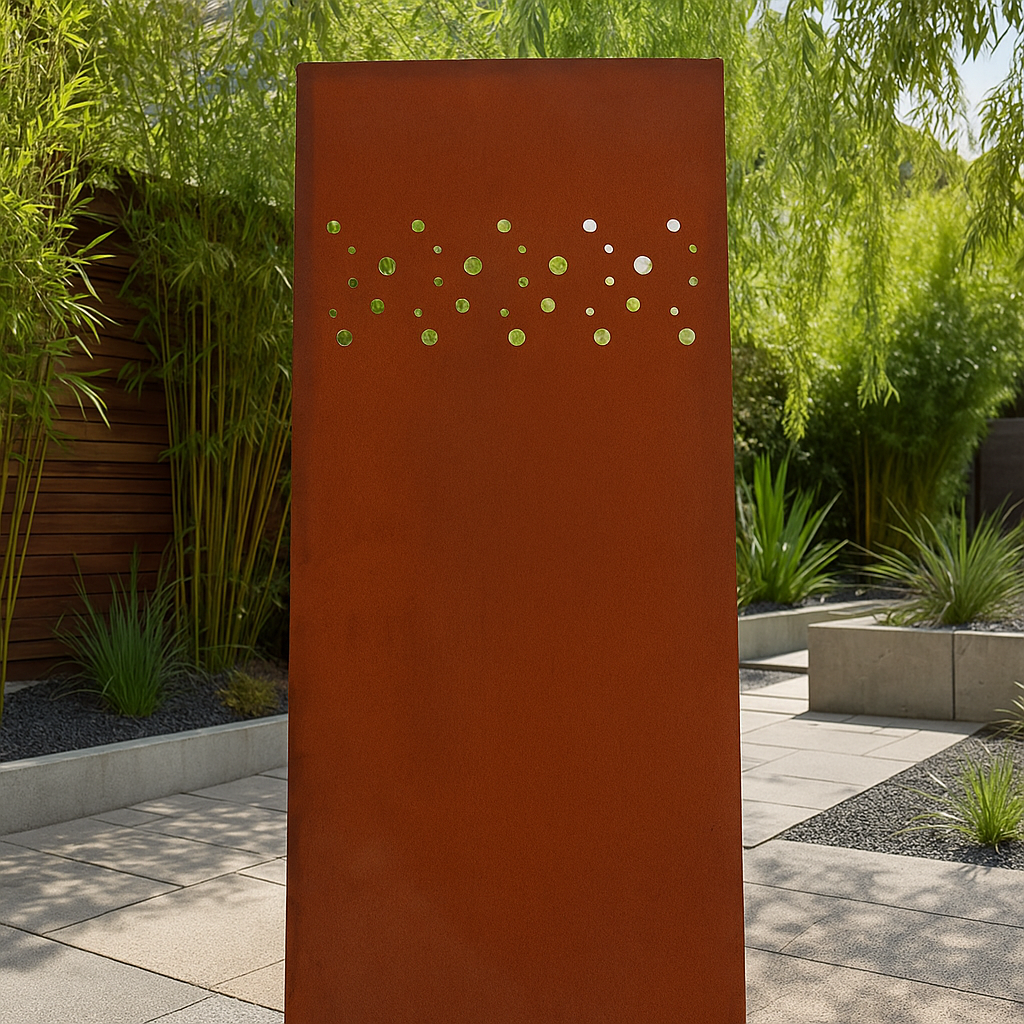 Edelrost Garten Sichtschutz ，032244