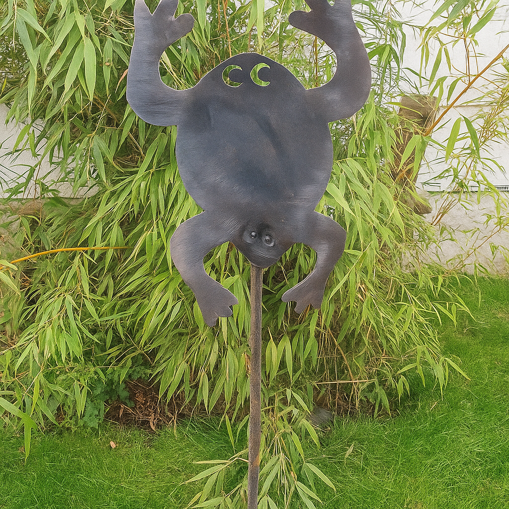 Gartenstecker Beetstecker  Frosch ，Höhe 115cm，  029189