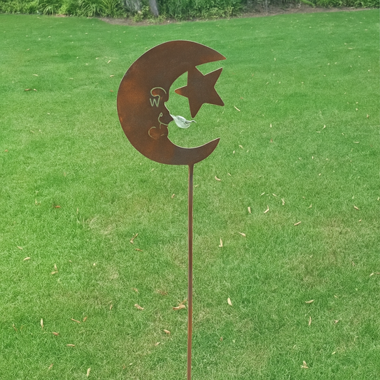 Gartenstecker rost，Mond，029199