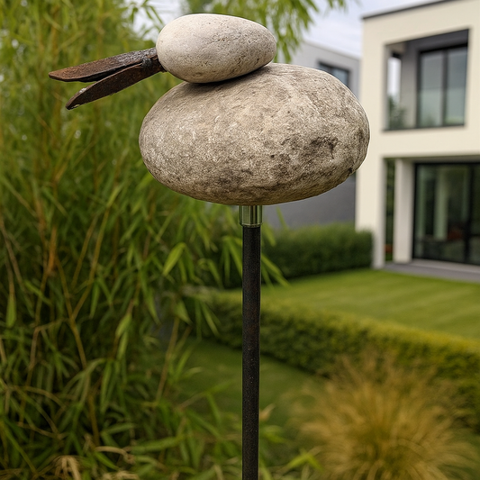 Gartenstecker Rost Ente Gartendeko， Höhe 115cm，029416