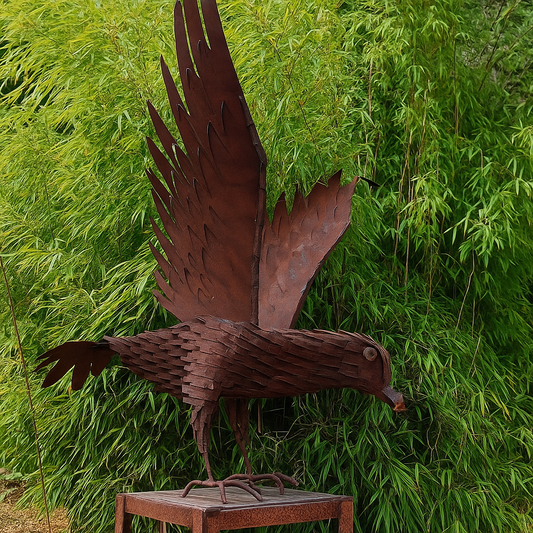 Edelrost Garten Adler aus Metall  150*105*70cm,8kg 030544-1