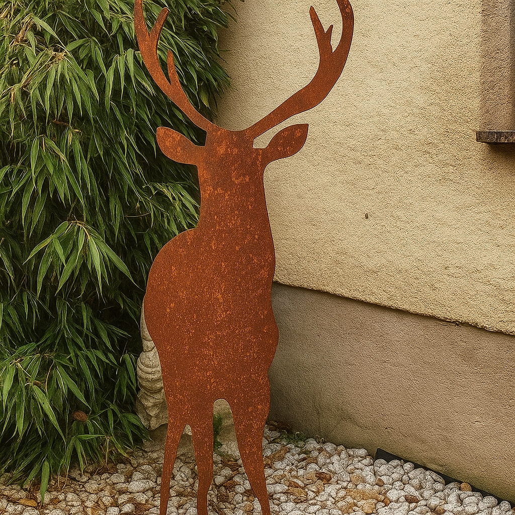 Edelrost Garten Hirsch ,Tier , 031858 ,L35H104cm