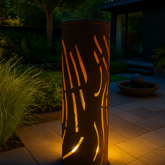 Garden column, rust, garden decoration, garden light column rust metal H80cm