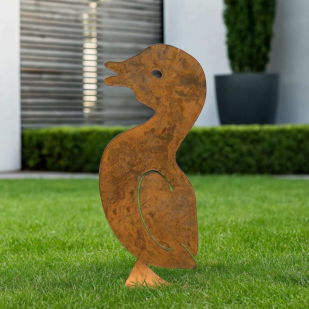 Gartendeko , Edelrost , Ente ，030619
