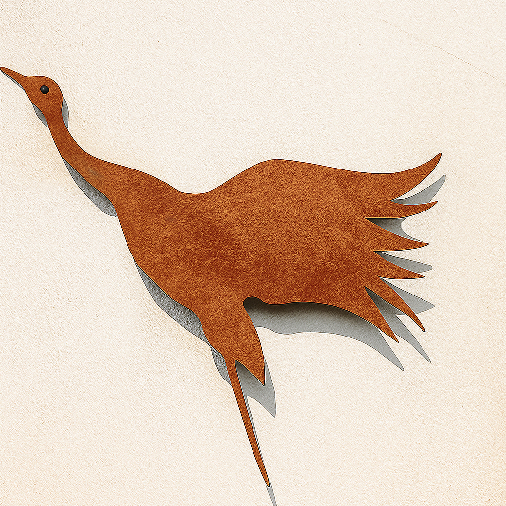 Edelrost, Garten Vogel, aus Eisen Wanddeko 029624