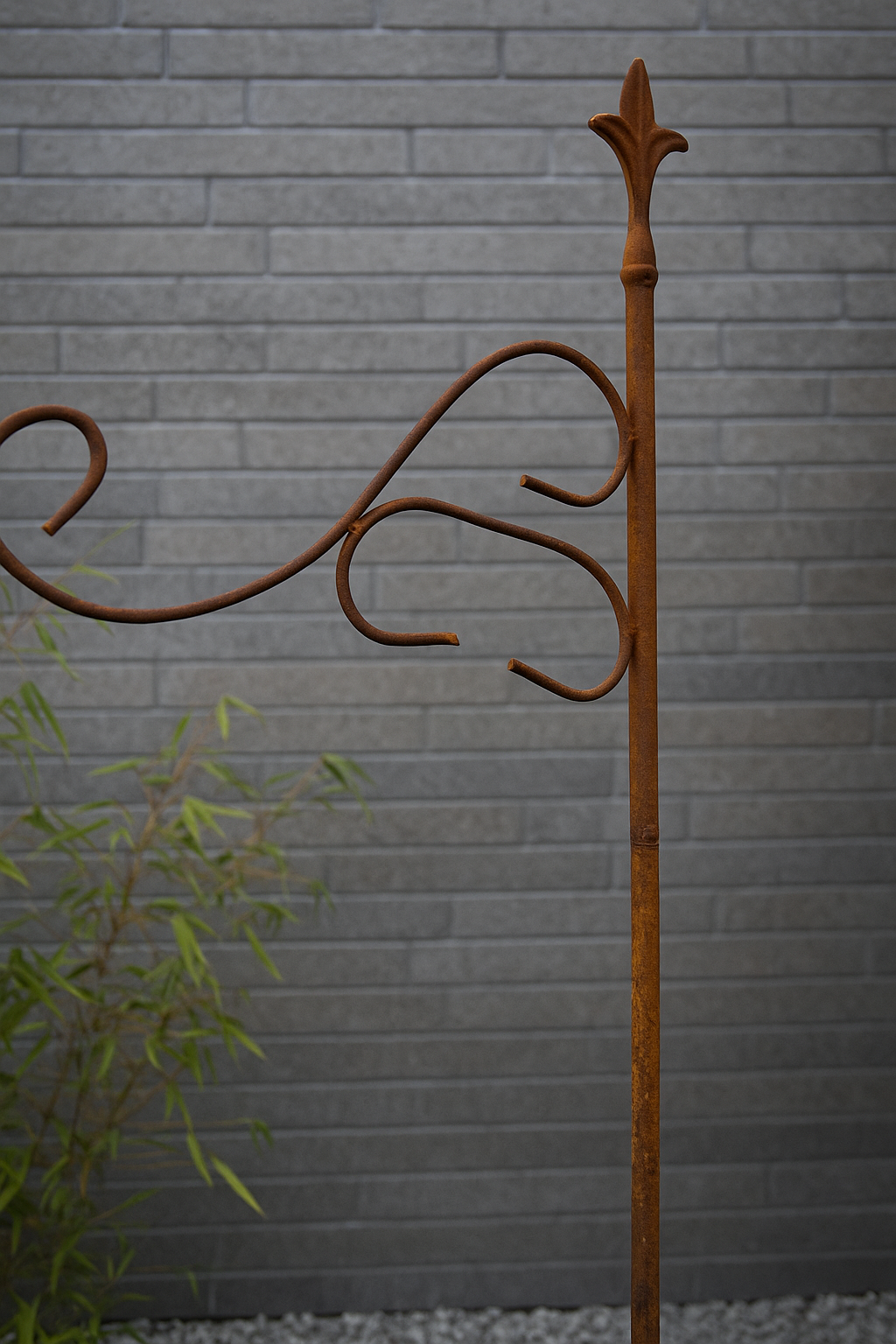 Garden feed hook rust lantern hook, hanging basket lamp hook 180cm