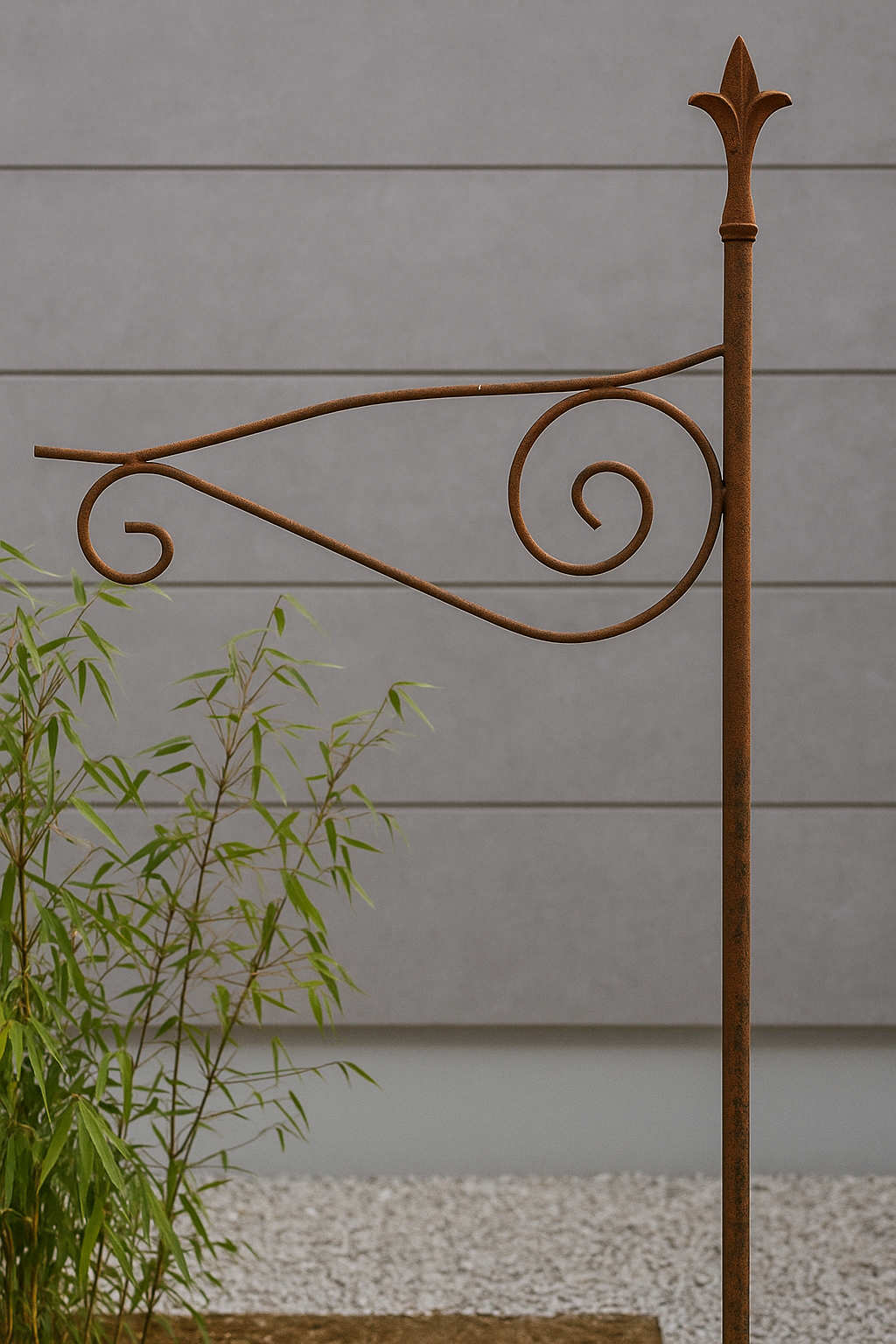 Garden feed hook rust lantern hook hanging basket lamp hook 180cm