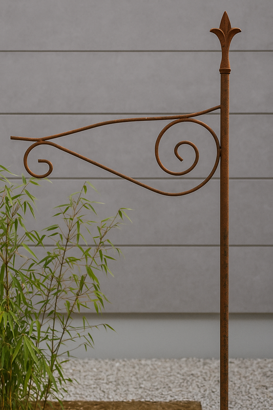 Garden feed hook rust lantern hook hanging basket lamp hook 180cm