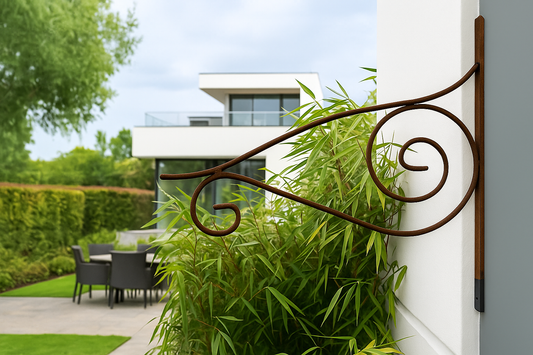 Garden rust wall hook hanging basket lamp hook hanger lantern hook L35cm 031371