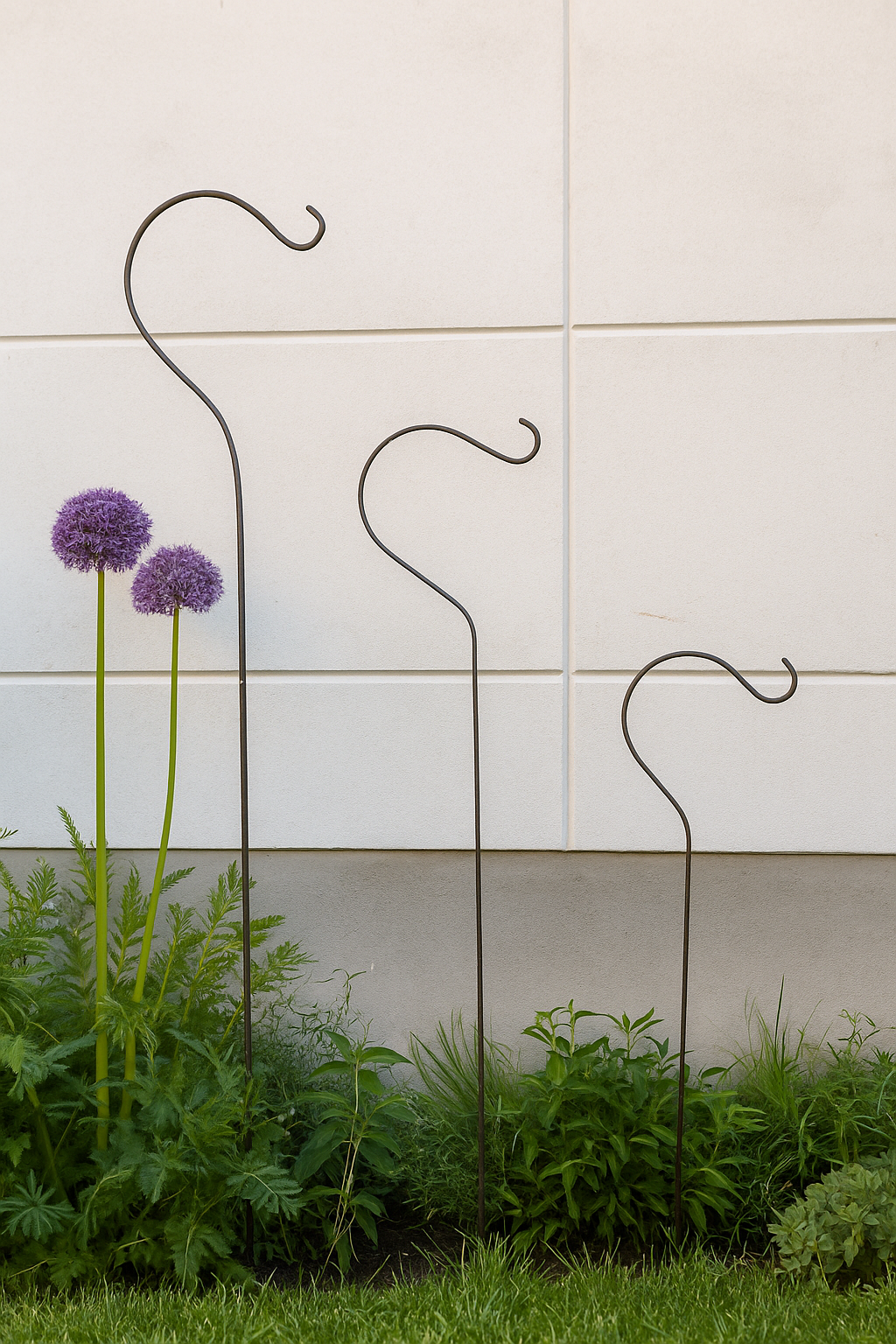 Garden lantern hook lamp hook garden rod hook 029468-3: 22.5*0.8*85cm