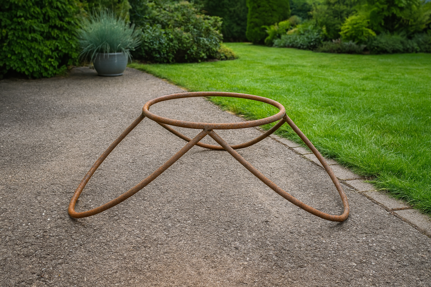 d=30cm round stand for fire bowl plant bowl, garden decoration metal, garden decoration