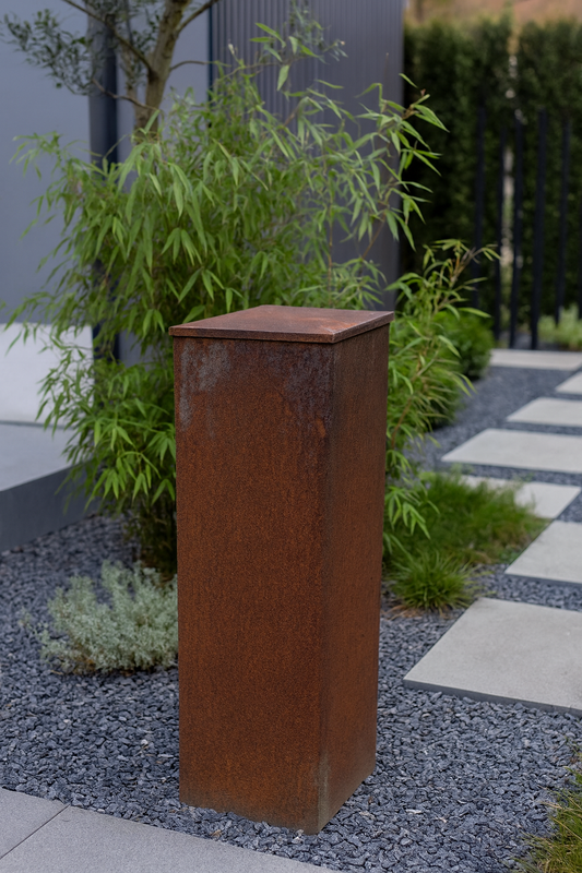 Patina, garden decoration, plant bowl stand, candle, fire bowl, real rusted