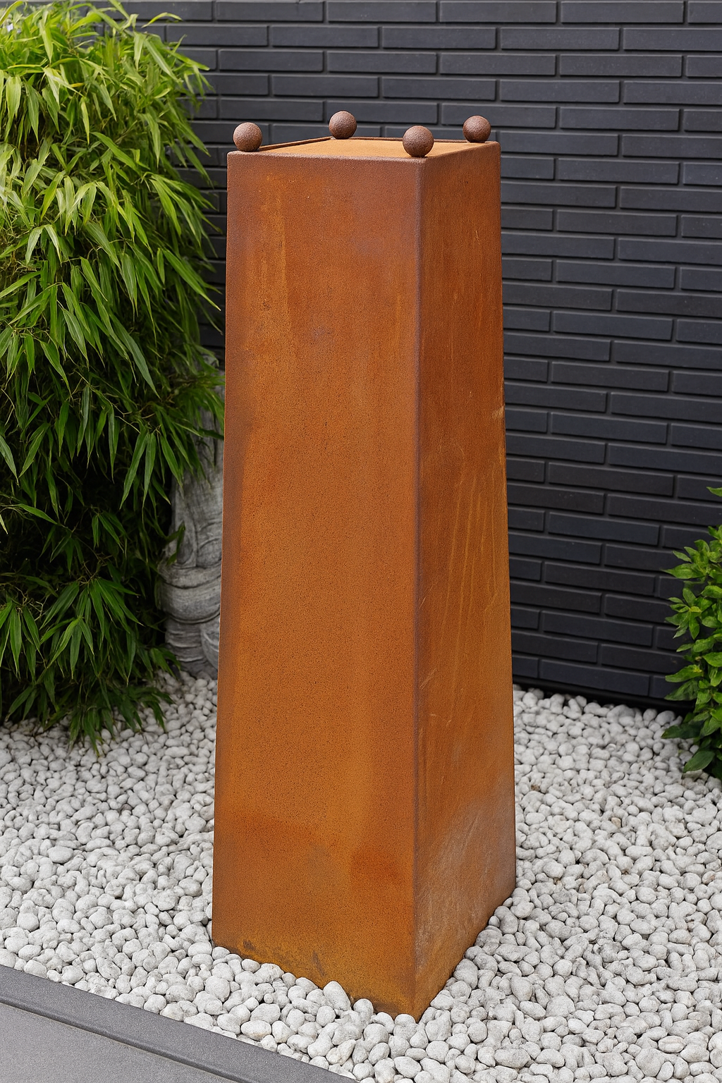 Garden Patina Foldable Stand Cone Rust H50*46*18 cm 1.2mm material