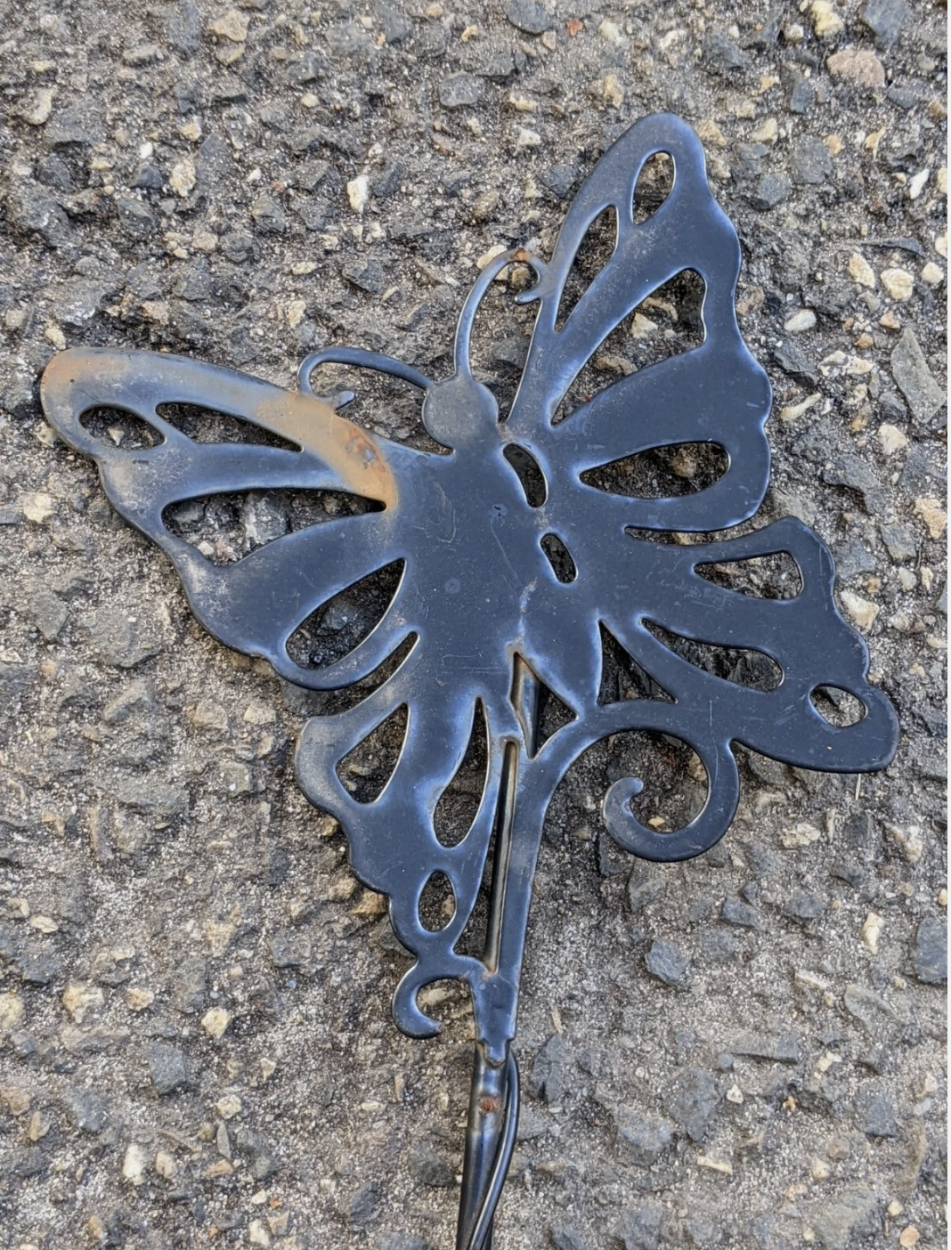 B. Wahl Gartenstecker Beetstecker  Schwarz，Höhe ：72cm，Breite：13cm