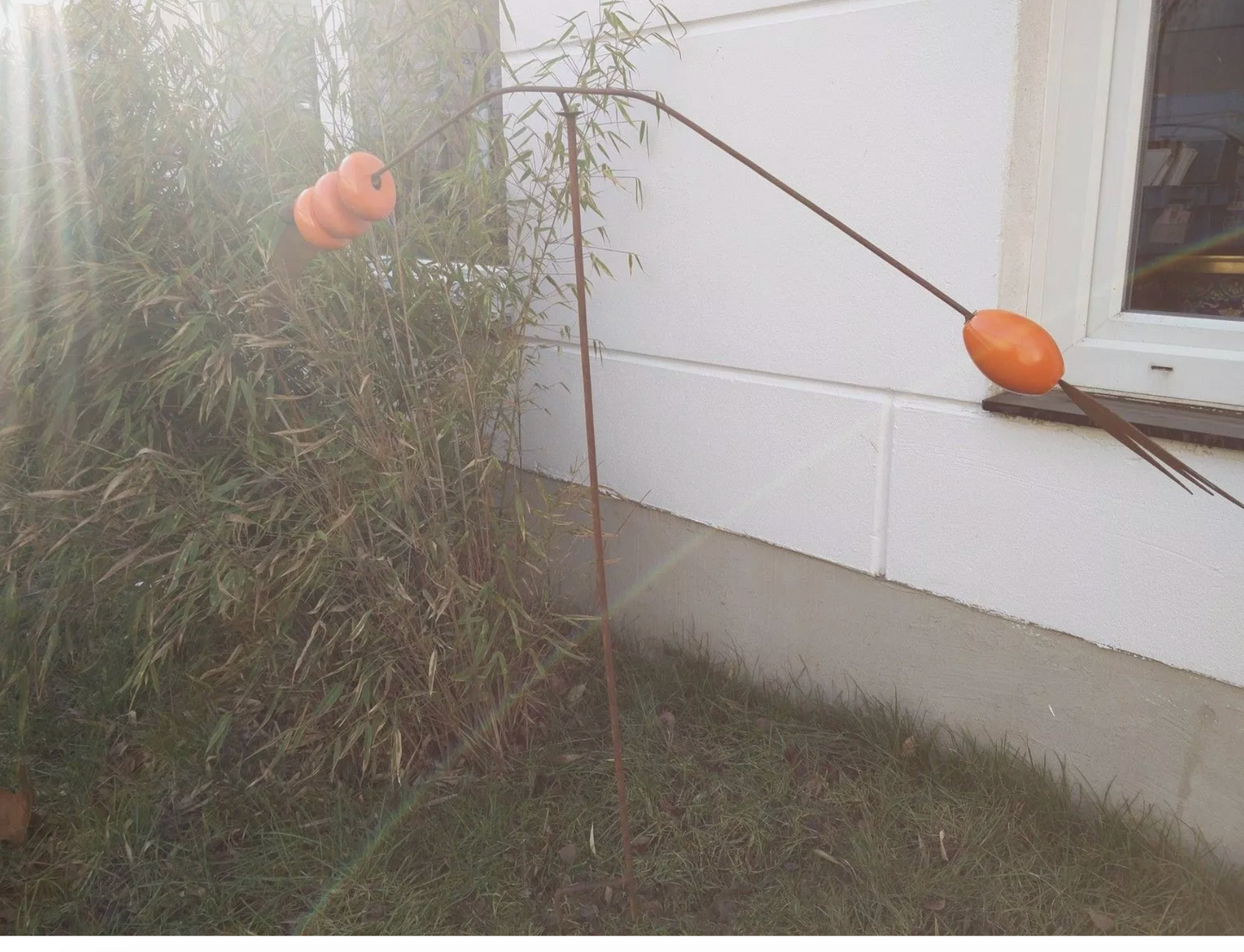 Edelrost Balance Tuinprikker Tuin Keramische prikker Hoogte 105cm