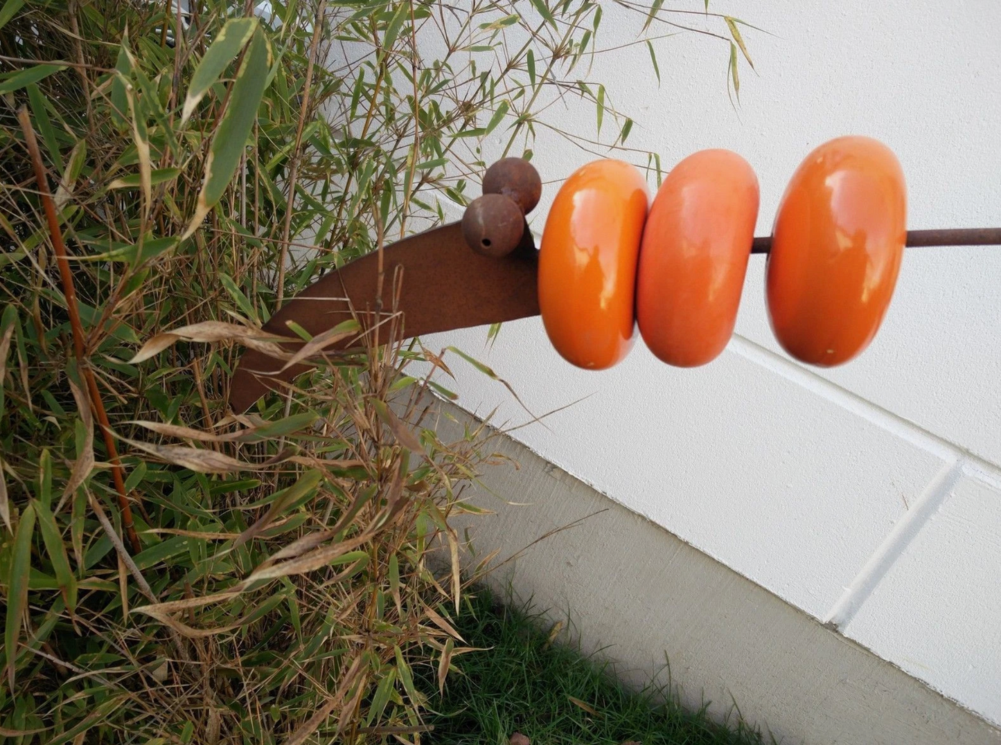 Edelrost Balance Tuinprikker Tuin Keramische prikker Hoogte 105cm