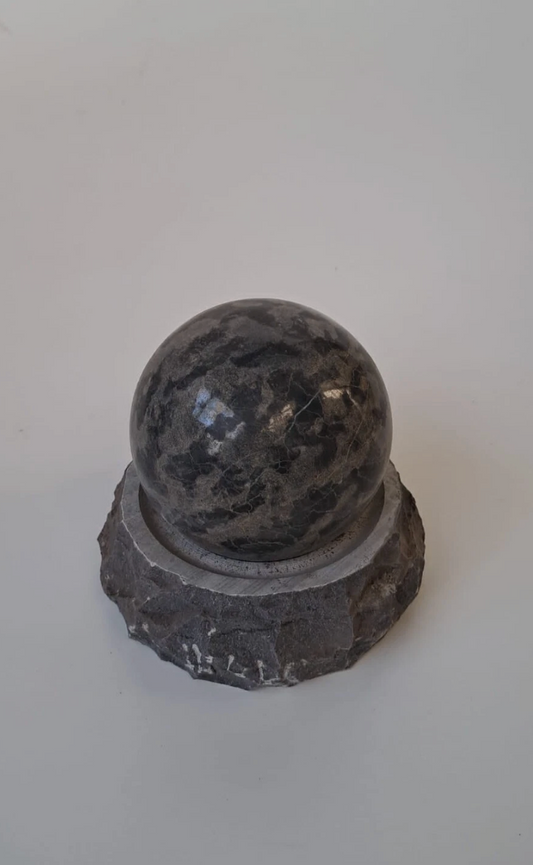 Wasser-laufender Marmor Steinkugel für Zimmerbrunnen Gartenbrunnen Ø 12cm