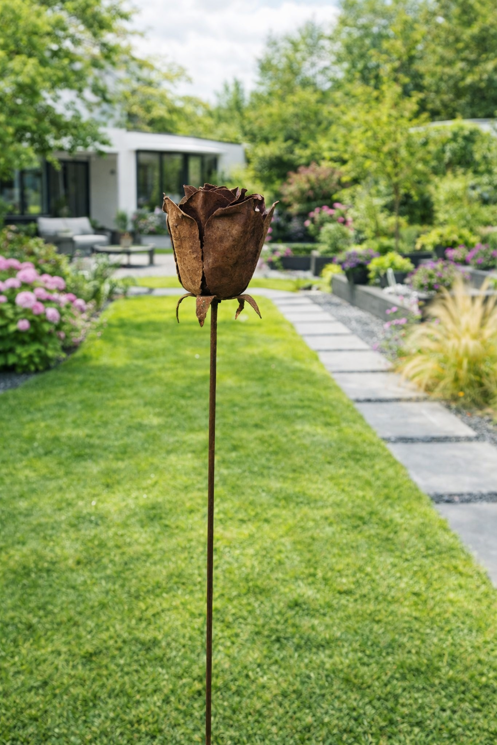 Edelrost puntale da giardino Rose da giardino ruggine puntale per aiuola fiori da giardino 029564 51*21*17