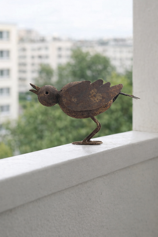 Garten Vogel aus Metall , klein Vogel , Rost ,031793