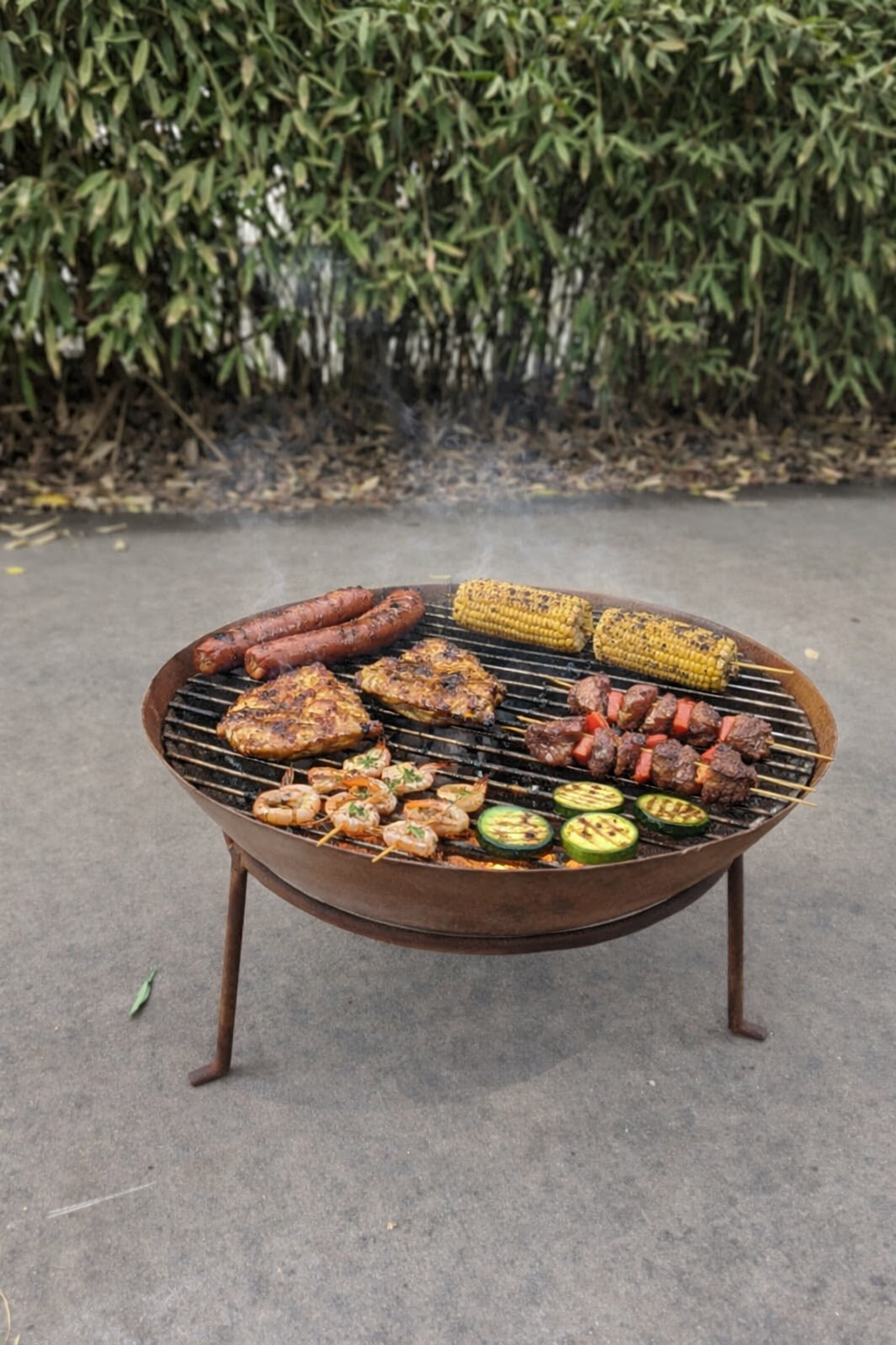 Rejilla de parrilla de acero inoxidable de alta calidad para fogatas