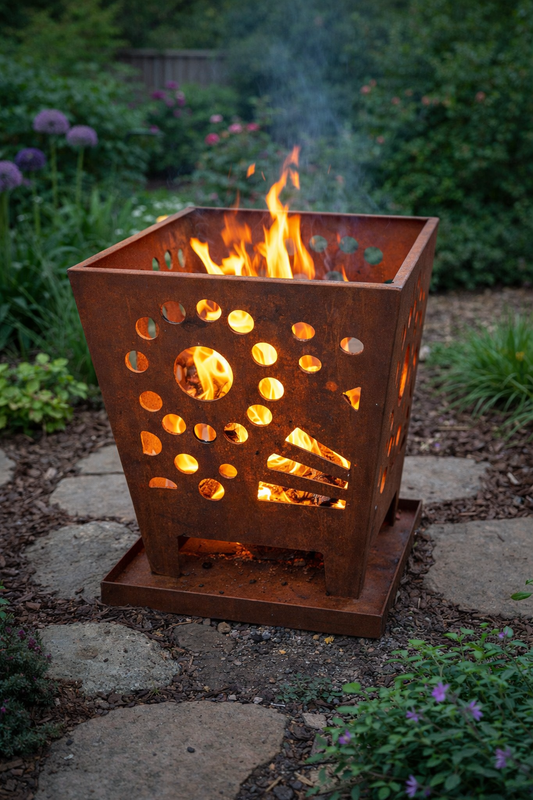 Tazón de fuego con anillo de fuego D=50cm T=12.5cm