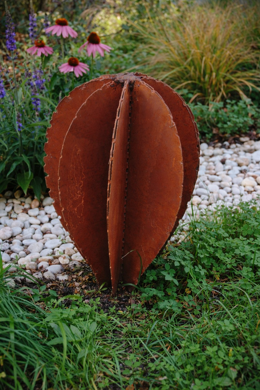 Gartenstecker  Gartenskulptur Kaktus  aus Metall Rost Handarbeit  031877