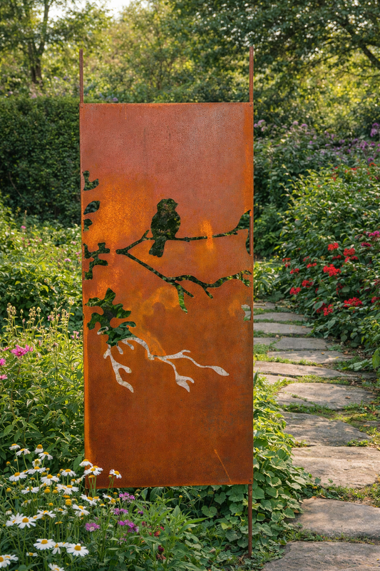 Garten Sichtschutzwand aus Metall , S 4