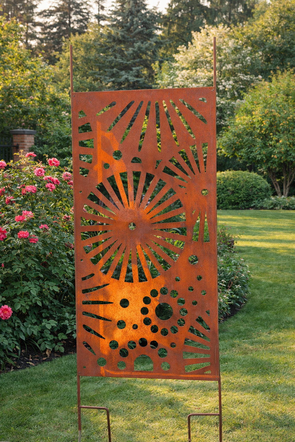 Garten Sichtschutzwand aus Metall , S 5