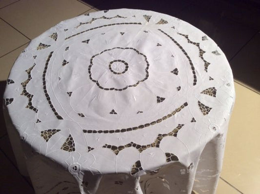 Tablecloths made of cotton, round 170cm