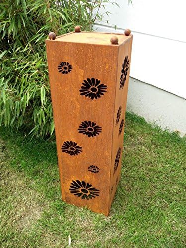 Rostsäule, Gartensäule, Rost ，aus Metall ，Säule Dekorationsblock