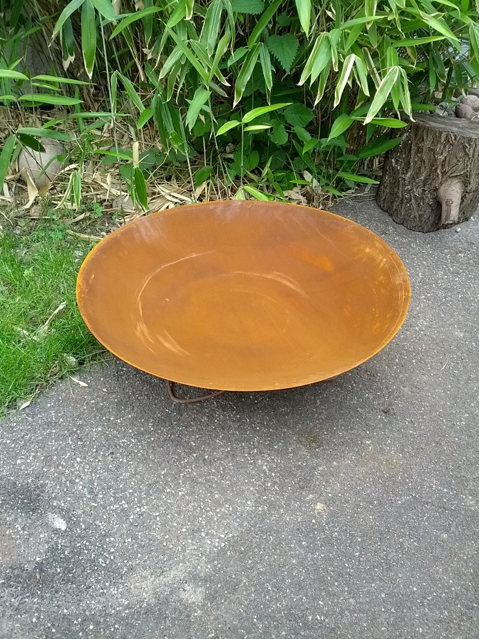 80cm 1mm fire bowl plant bowl with stand