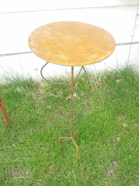 Garden table, rust, garden decoration H91cm