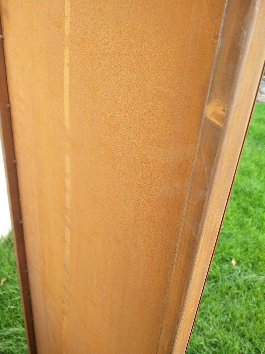 Patina garden privacy screen made of Corten steel 1.2mm W75H180cm