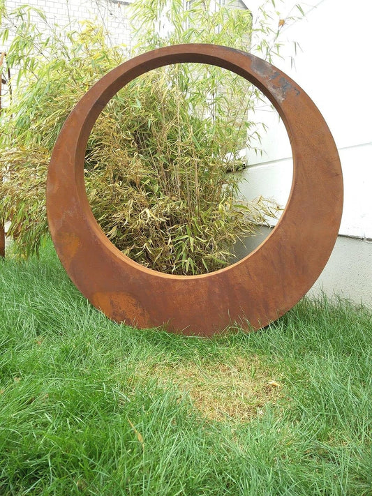 Noble rust garden stake garden sculpture figure made of Corten steel 1.2mm L95*95 * 5cm 031510C