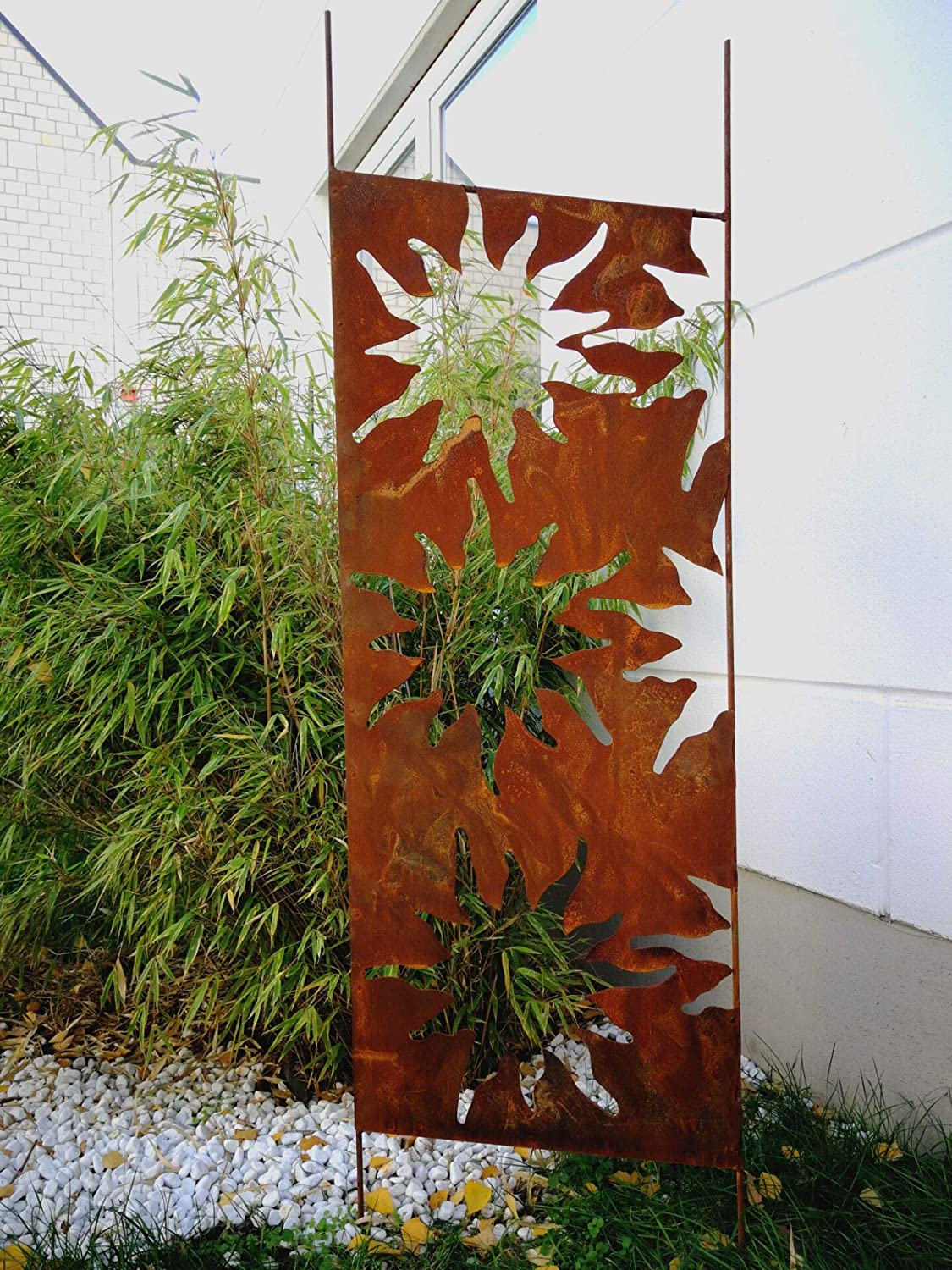 Privacy screen, garden partition wall plug rust privacy screen H165*50cm 030935-3