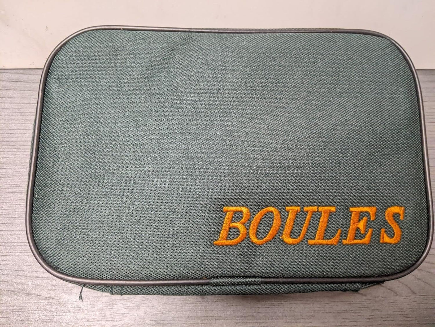 Die Tasche für Boule Set 6 Boulekugeln, Ohne Metallkugeln, Grün,H7 L23B15cm