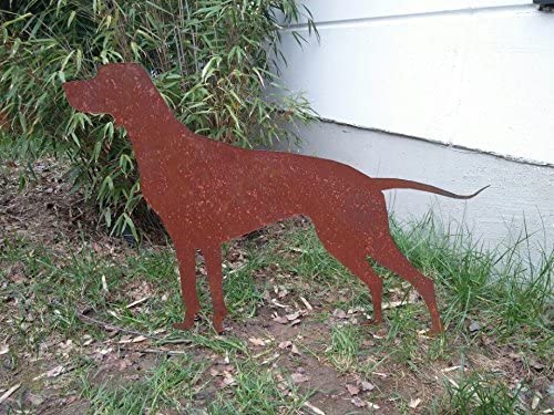 Garten Hund aus Edelrost Metall 1mm L85 * H58cm 031869